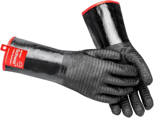 2 Pairs Heat Resistant BBQ Glove for Oven & Fryer Smoker (2 Count)