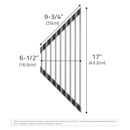 Dowell Over The Sink Roll Up Triangle Dish Drying Rack