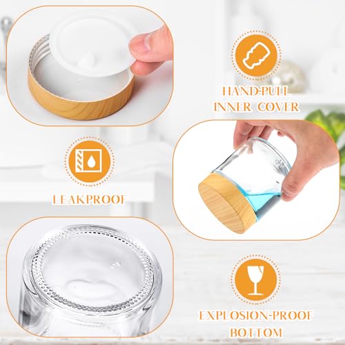 24 Pcs Glass Cosmetic Jars Empty (24 Count)