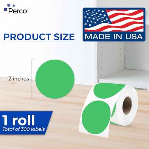Dark Green Thermal Labels (300 Count)