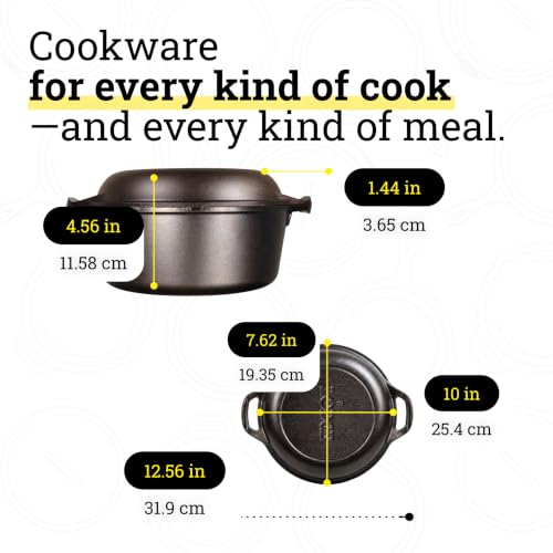 Cast Iron Double Dutch Oven