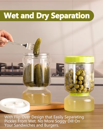Pickle Jar with Strainer Flip (2 Count)