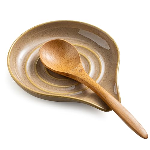 Spoon Holder Porcelain Cooking Spoon Rest for Stove Top