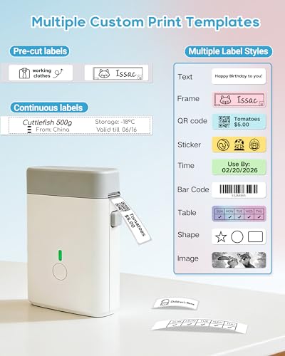 Label Maker Bluetooth Label Maker Machine with Tape