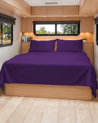 Short Queen Size 4 Piece Bed Sheet Set