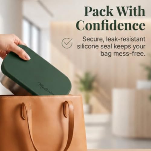Flexibento 47 OZ Leak proof Stainless Steel Lunch Box Containers with Silicone Lids
