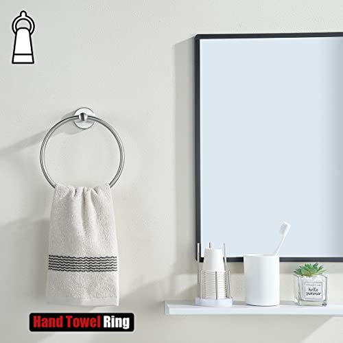 Towel Ring 304 Stainless Steel Hand Towel Holder for Bathroom