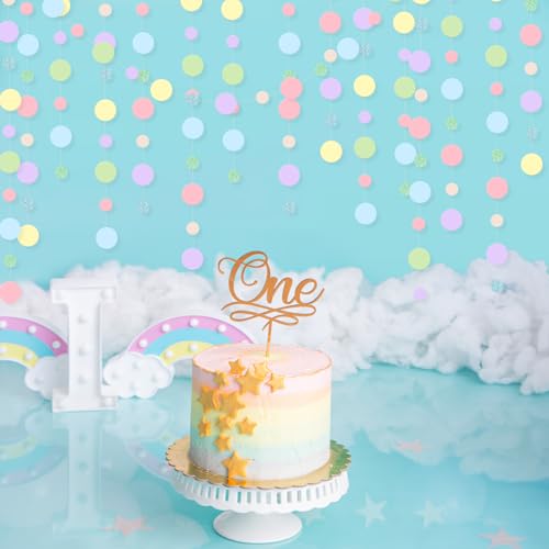 10 Pieces Circle Garland Banner Hanging (10 Count)