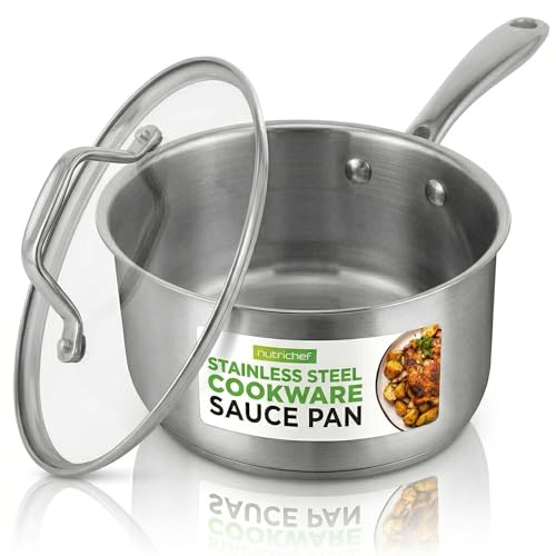 2 Quart Stainless Steel Saucepan with Lid