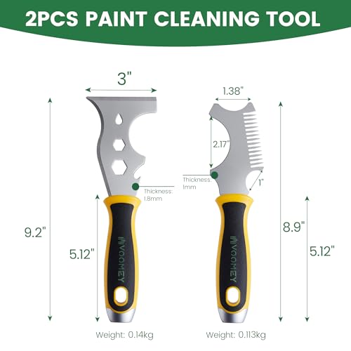 5-in-1 Paint Brush Comb & 12-in-1 Painter Tool Scraper
