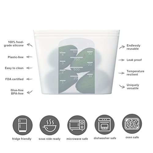 Reusable Silicone Food Storage Bag (2 Count)