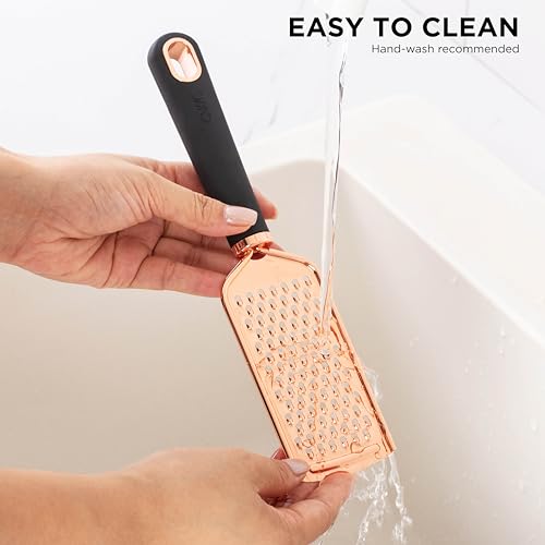 Kitchen Gadget Set Copper Plated Stainless Steel Utensils with Soft Touch Handles (7 Count)