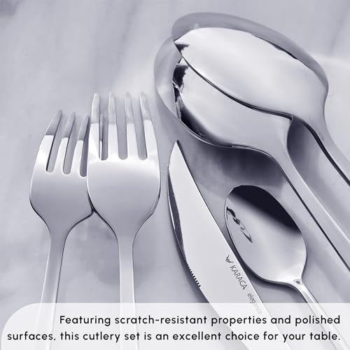 Tivoli 60 Pieces Cutlery Set for 12 Person (60 Count)