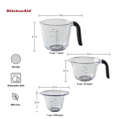 KQ298OSOBA Gourmet Set of 3 Measuring Jugs (3 Count)