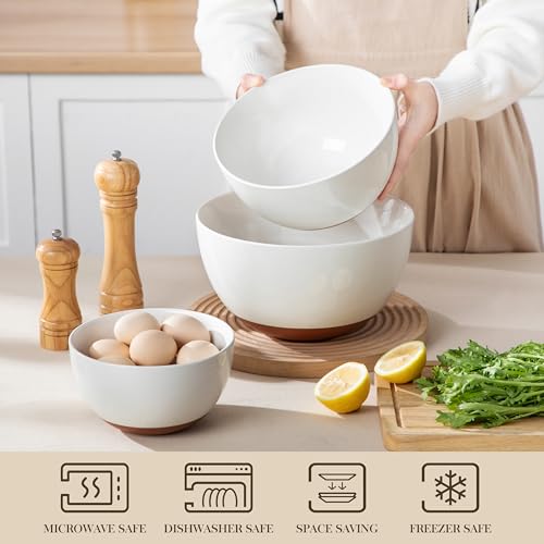 Ceramic Mixing Bowls (3 Count)