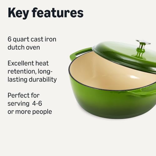 Enameled Cast Iron Dutch Oven Pot with Lid