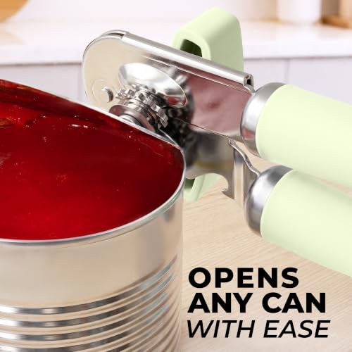 Stainless Steel Swing Open Manual Can Opener Comfortable Grip