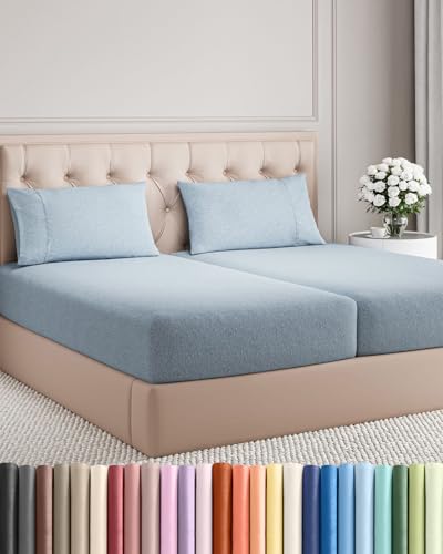 Split King Size 5 Piece Sheet Set