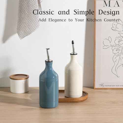 Sweejar Ceramic Olive Oil Dispenser Bottle Set