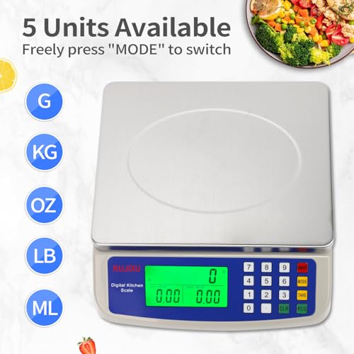 Large Digital Kitchen Scale 22LB Commercial Scale for Food Baking Bread Cooking Meat