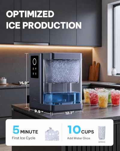 Nugget Ice Maker Countertop with APP & Voice Control