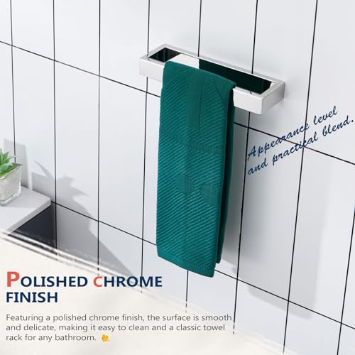 Towel Ring Chrome Hand Towel Bars Rack 9 (2 Count)