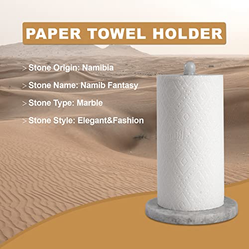 African Natural Marble Paper Towel Holder Countertop