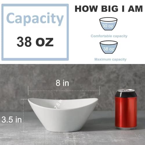 Porcelain Salad Bowls (4 Count)