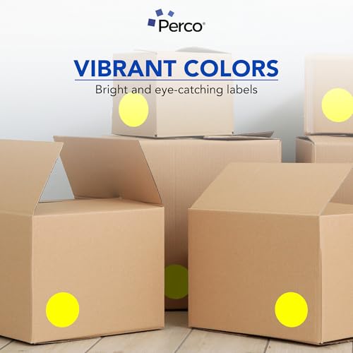 Neon Yellow Round Circle Dot Sticker 4