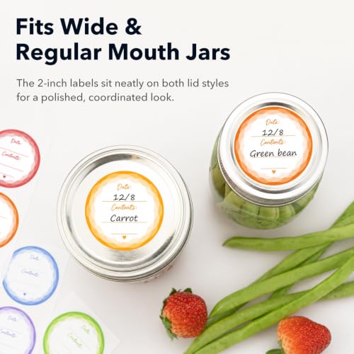2" Mason Jar Canning Labels (90 Count)