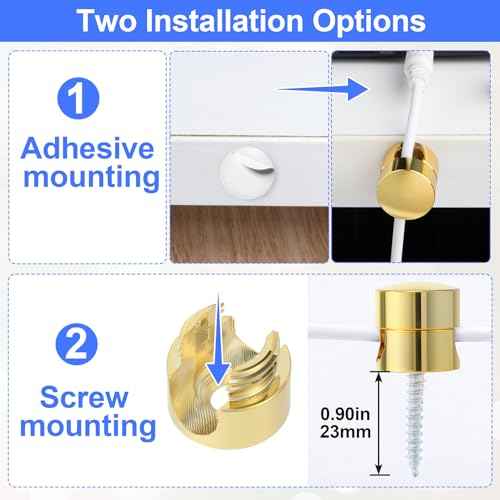 10 Sets Charger Holders for Cords (10 Count)