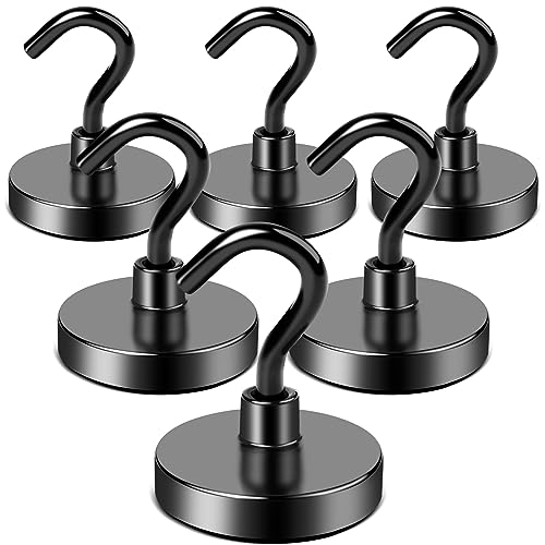 Magnetic Hooks Magnet Hook for Cruise Cabins 85LBS Essentials 6P (6 Count)