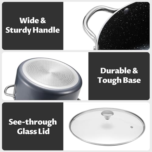 12 Quart Nonstick Stock Pot with Lid