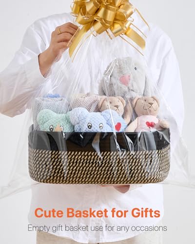 Small Woven Storage Basket for Organizing (3 Count)