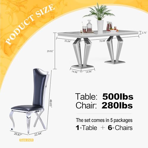 7 Piece Luxury Dining Room Set (7 Count)