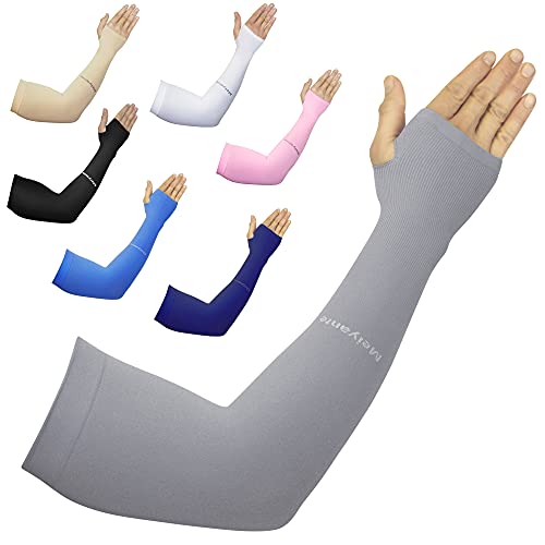 UV Arm Sleeves with Thumb Holes for Women