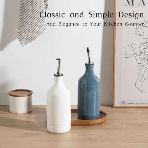 Sweejar Ceramic Olive Oil Dispenser Bottle Set