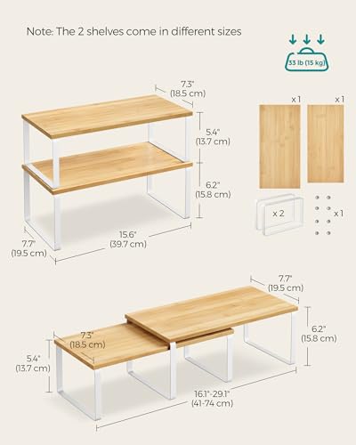 Cabinet Organizer Shelf (2 Count)