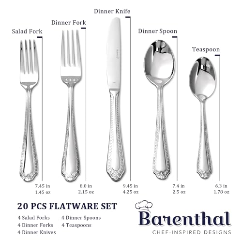 18 10 Silverware Set for 4 (79.99 Count)
