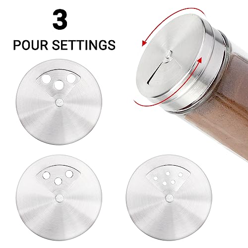 Spice Jars with Shaker Lids (6 Count)