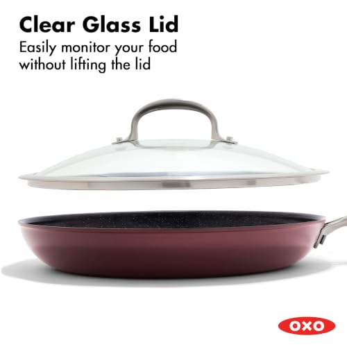 Enhanced 12” Frying Pan Skillet with Lid