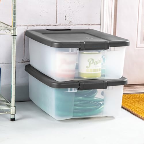 18 Pack Plastic Storage Bins w (18 Count)