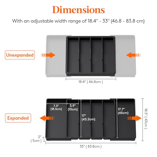 Utensil Organizer for Kitchen Drawers
