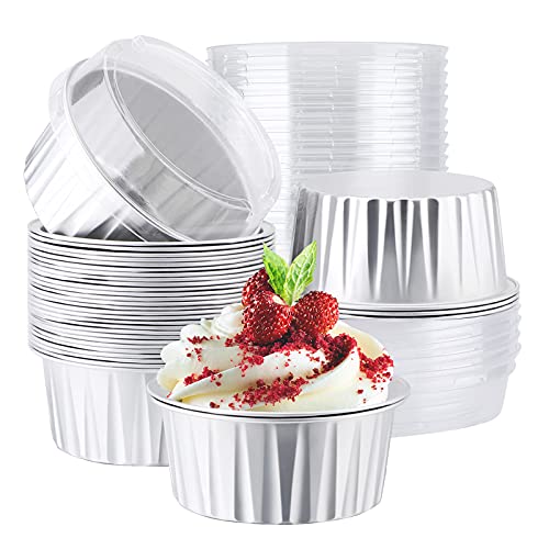 Disposable Foil Baking Cups (60 Count)