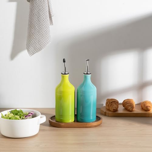 Sweejar Ceramic Olive Oil Dispenser Bottle Set