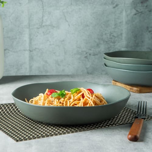 9.75'' Large Ceramic Pasta Bowls (6 Count)
