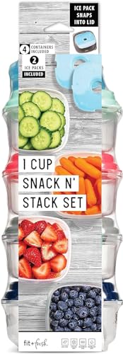 Small Plastic Containers With Lids 8 oz (6 Count)