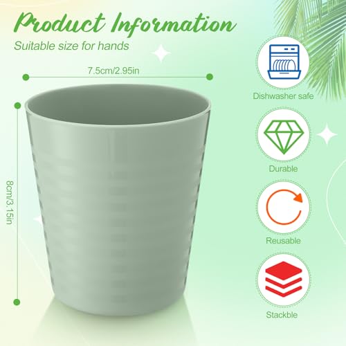 36 Pcs Kids Plastic Cups 8 oz Drinking Toddler Cups