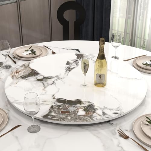 19.69" Lazy Susan for Table Top Sintered Stone Rotating Serving Tray for Dining Table