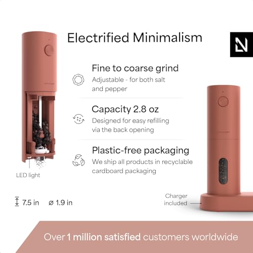 Electric Salt and Pepper Grinder Set